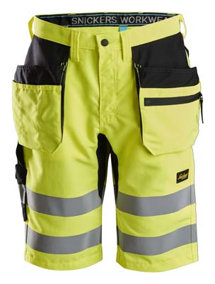Spodnie Krótkie Odblaskowe LiteWork+ z workami kieszeniowymi, EN 20471/1