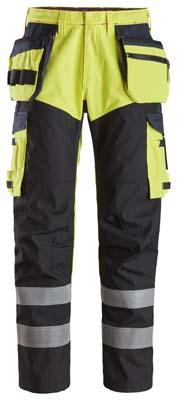 Spodnie Odblaskowe ProtecWork z workami kieszeniowymi, wzmocnione, EN 20471/1