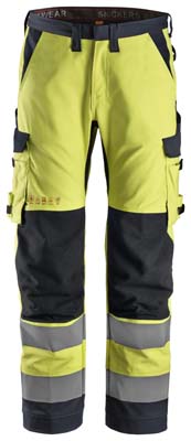 Spodnie Odblaskowe ProtecWork z obustronnymi kieszeniami na nogawkach, EN 20471/2